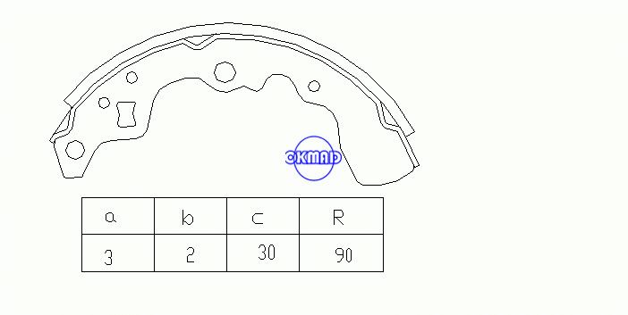 GEO METRO 컨버터블 SUZUKI SWIFT I ISUZU GEMINET 드럼 브레이크 슈즈 FMSI:1384-S550 OEM:53210-86000 FSB312 MK9914 GS8248, OK-BS067